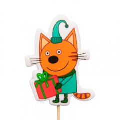 Сахарный топпер "Котик №3" 00532