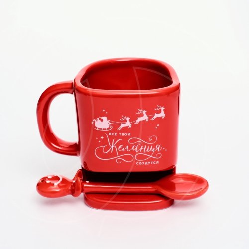 Кружка керамическая "Желания сбудутся" 200 мл 10415895