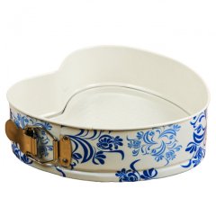 Форма металлическая разъёмная с керамическим покрытием Сердце 23 см 1684653