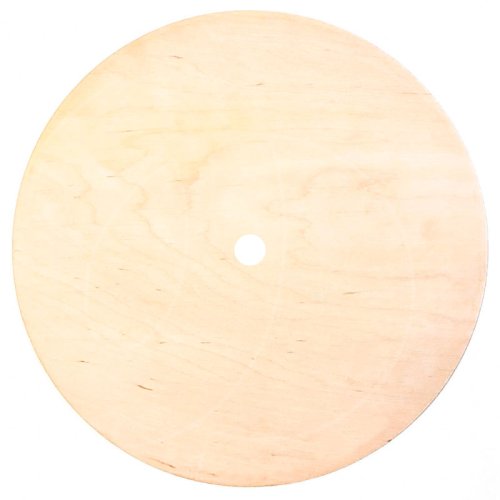 Подложка под торт деревянная с отверстием 3-4 мм 30 см 