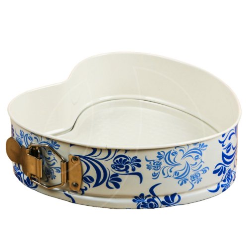 Форма металлическая разъёмная с керамическим покрытием Сердце 23 см 1684653