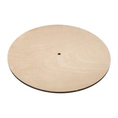 Подложка под торт деревянная с отверстием 3-4 мм 12 см 