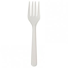 Вилка из кукурузного крахмала одноразовая 125 мм 1 шт KV125