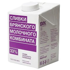 Сливки БМК 33% 500 мл без скидки