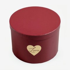 Коробка для сладостей круглая "Love" 18х13 см 4796439