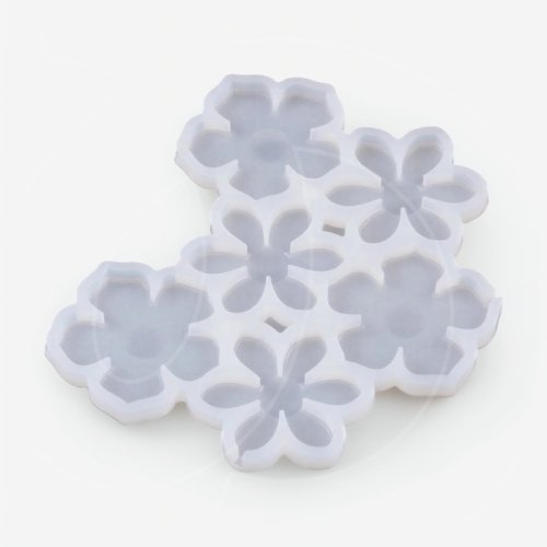 Форма силиконовая для леденцов "Цветы" 