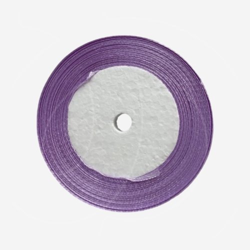Лента для декора и упаковки Атласная Сиреневая 1,5 см л04