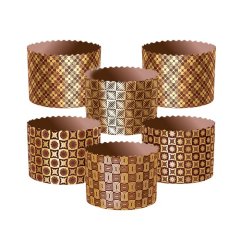 Форма для кулича "Классика" D124 H90 10 шт pmk12490s